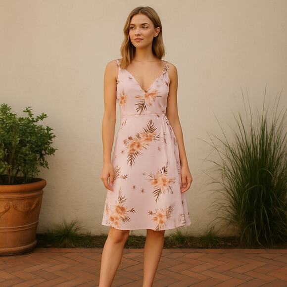 LPA Pippa Dress Pink Floral - Picture 1 of 7
